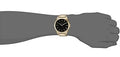 Armani Exchange Nico Analog Black Dial Gold Steel Strap Watch For Men - AX2328