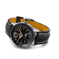 Breitling Automatic 41mm Black Dial Black Leather Strap Watch for Men - A17326241B1P1