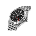 Breitling Chronomat GMT 40 Automatic Black Dial Silver Steel Strap Watch for Men - A32398101B1A1
