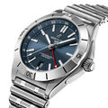 Breitling Chronomat GMT 40 Blue Dial Silver Steel Strap Watch for Men - A32398101C1A1
