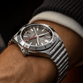 Breitling Chronomat GMT 40 Automatic Black Dial Silver Steel Strap Watch for Men - A32398101B1A1