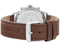 Tommy Hilfiger Jimmy Chronograph Quartz Blue Dial Brown Leather Strap Watch For Men - 1791946