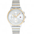 Tommy Hilfiger Blake Silver Dial Two Tone Steel Strap Watch for Women - 1781908