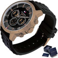 Tommy Hilfiger Luca Chronograph Black Dial Black Rubber Strap Watch For Men - 1710491