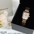 Emporio Armani Gioia Quartz Mother of Pearl Dial Rose Gold Steel Strap Watch For Women - AR11389