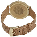 Emporio Armani Kappa Quartz Mother of Pearl Taupe Dial Brown Leather Strap Watch For Men - AR11151