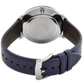 Emporio Armani Modern Slim Analog Silver Dial Blue Leather Strap Watch For Men - AR11214