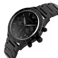 Emporio Armani Mario Chronograph Black Dial Black Steel Strap Watch For Men - AR11242