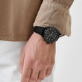 Emporio Armani Mario Chronograph Quartz Black Dial Black Nylon Strap Watch For Men - AR11453