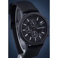 Emporio Armani Renato Chronograph Black Dial Black Nylon Strap Watch For Men - AR11457