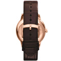 Emporio Armani Classic Quartz Brown Dial Brown Leather Strap Watch For Men - AR1613