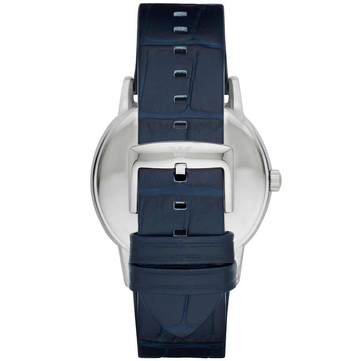 Emporio Armani Dress Quartz Blue Dial Blue Leather Strap Watch For Men - AR2501