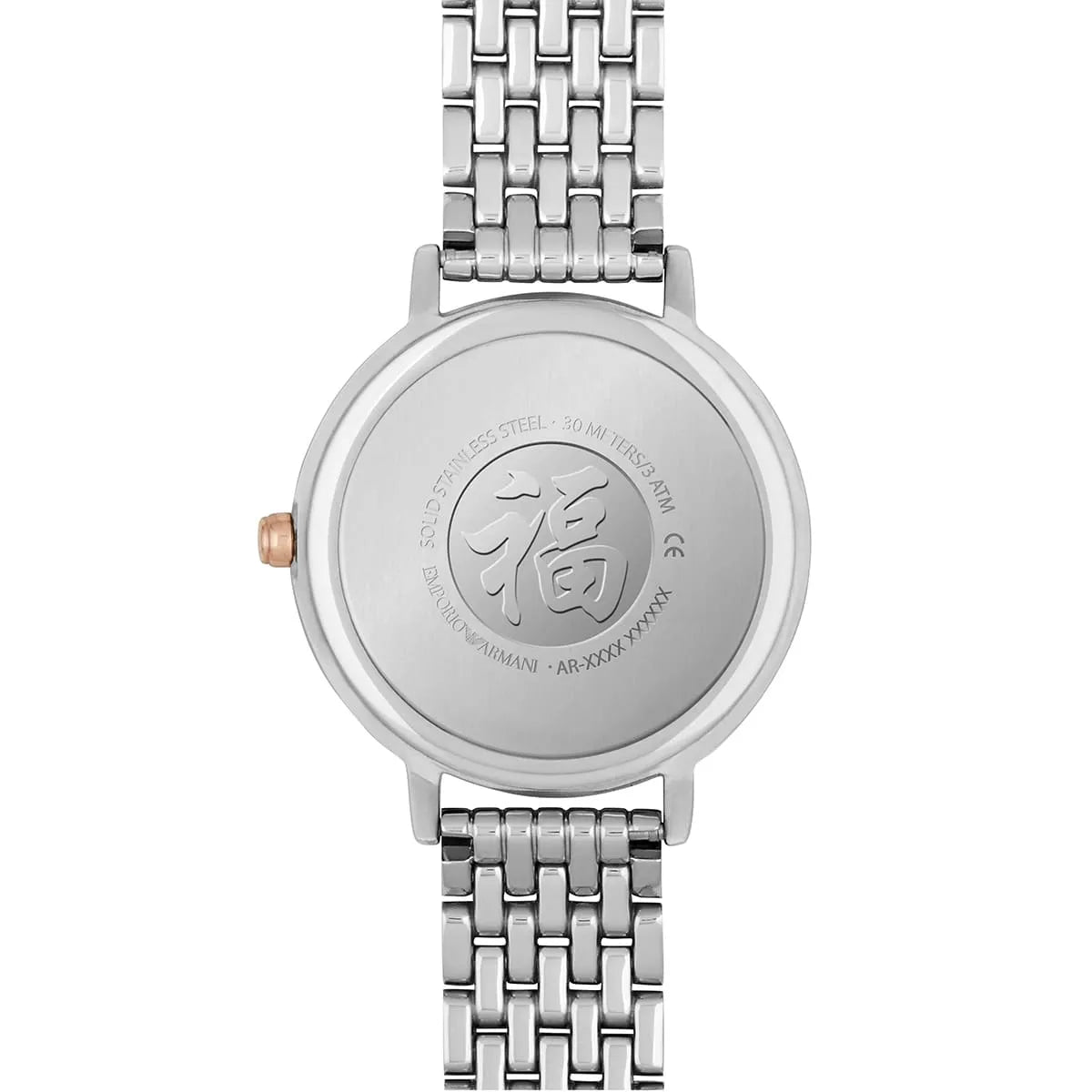 Emporio Armani Dress Analog Mother of Pearl Dial Two Tone Steel Strap Watch For Women - AR2515