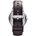 Emporio Armani Kappa Classic Brown Dial Brown Leather Strap Watch For Men - AR9106