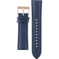 Armani Exchange Banks Chronograph Blue Dial Blue Leather Strap Watch For Men - AX1723