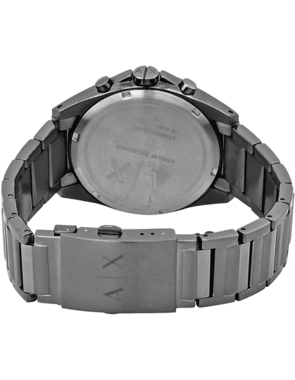 Armani Exchange Drexler Chronograph Grey Dial Grey Steel Strap Watch For Men - AX2603