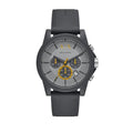 Armani Exchange Outerbanks Chronograph Grey Dial Grey Silicone Strap Watch For Men - AX7123