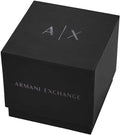 Armani Exchange The Driver Chronograph Black Dial Silver Steel Strap Watch For Men - AX1612