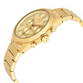 Armani Exchange Drexler Chronograph Gold Dial Gold Steel Strap Watch For Men - AX2602