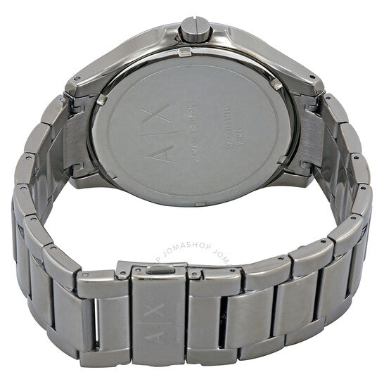 Armani Exchange Hampton Chronograph Grey Dial Grey Steel Strap Watch For Men - AX2194