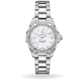 Tag Heuer Aquaracer Mother of Pearl Dial Silver Steel Strap Watch for Women - WBD131A.BA0748