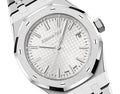 Audemars Piguet Royal Oak 50th Anniversary White Dial Silver Steel Strap Watch for Men - 15550ST.OO.1356ST.01