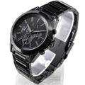 Armani Exchange Drexler Chronograph Black Dial Black Steel Strap Watch For Men - AX2601