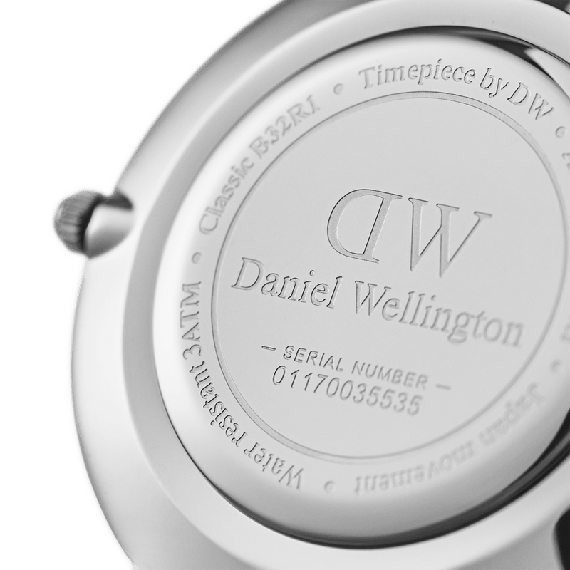 Daniel Wellington Classic Petite Sheffield Black Dial Black Leather Strap Watch For Women - DW00100236