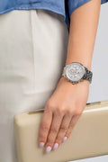 Tommy Hilfiger Harper Chronograph White Dial Silver Steel Strap Watch For Women - 1782222