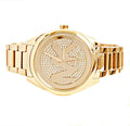 Michael Kors Janelle Quartz Gold Dial Gold Steel Strap Watch For Women - MK7088