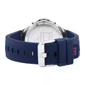 Tommy Hilfiger Justin Chronograph Blue Dial Blue Rubber Strap Watch for Men - 1792057