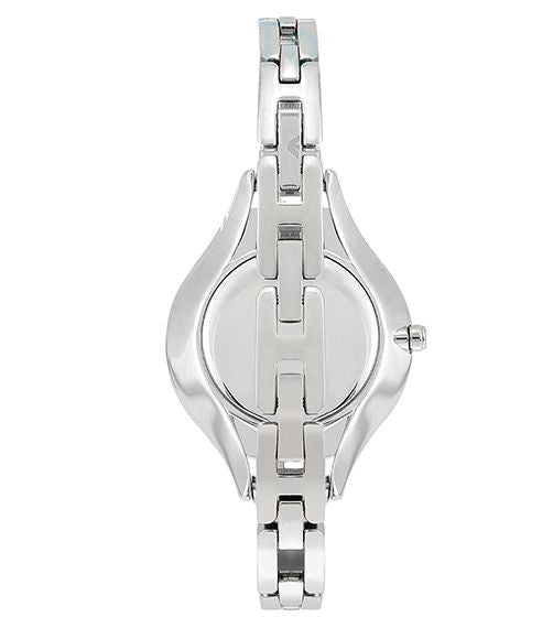 Emporio Armani Aurora Mother Of Pearl Purple Dial Silver Steel Strap Watch For Women - AR11122