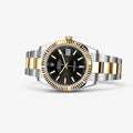 Rolex Datejust 41 Black Dial Two Tone Oystersteel White Gold Strap Watch for Men - M126333-0013