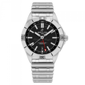 Breitling Chronomat GMT 40 Automatic Black Dial Silver Steel Strap Watch for Men - A32398101B1A1