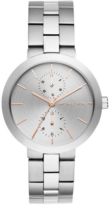 Michael Kors Garner Analog Silver Dial Silver Steel Strap Watch For Women - MK6407