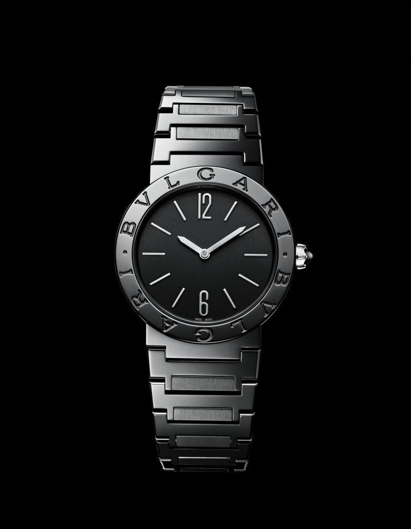 Bvlgari Bvlgari Lady Black Dial Black Steel Strap Watch for Women - BVLGARI103557