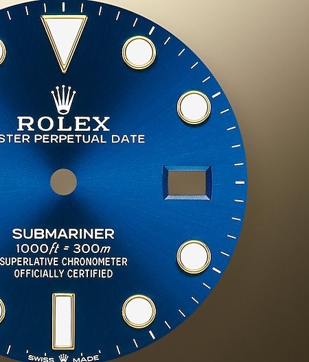 Rolex Submariner Date Oyster 41mm Blue Dial Two Tone Oyster Steel Yellow Gold Strap Watch for Men - M126613LB-0002