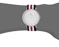 Daniel Wellington Classic Canterbury White Dial Two Tone Nylon Strap Watch For Men - DW00100002