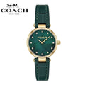 Coach Park Analog Green Dial Green Leather Strap Watch for Women - 14503534