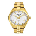 Tissot T Classic PR 100 Lady White Dial Gold Steel Strap Watch for Women - T101.210.33.031.00