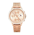 Tommy Hilfiger Carly Rose Gold Dial Rose Gold Stainless Steel Strap Watch for Women - 1781788