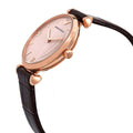 Emporio Armani Classic Quartz Pink Dial Brown Leather Strap Watch For Women - AR1911