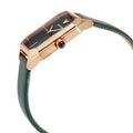 Emporio Armani Gioia Analog Black Mother of Pearl Dial Green Leather Strap Watch For Women - AR11149