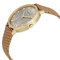 Emporio Armani Kappa Quartz Mother of Pearl Taupe Dial Brown Leather Strap Watch For Men - AR11151