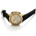 Tommy Hilfiger Jeans Digital Analog Gold Dial Black Rubber Strap Watch For Women  - 1791762