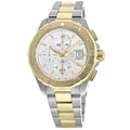 Tag Heuer Aquaracer Automatic White Dial Two Tone Steel Strap Watch for Men - CAY2121.BB0923