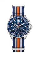 Tag Heuer Formula 1 Quartz Chronograph Blue Dial Two Tone NATO Strap Watch for Men - CAZ1010.FC8196