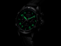 Tag Heuer Autavia Chronometer Flyback Chronograph Black Dial Black Leather Strap Watch for Men - CBE511C.FC8280