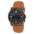 Michael Kors Paxton Analog Black Dial Brown Rubber Strap Watch For Men - MK8502