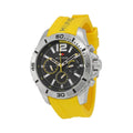 Tommy Hilfiger Sports Multi-Function Black Dial Yellow Rubber Strap Watch for Men - 1791144